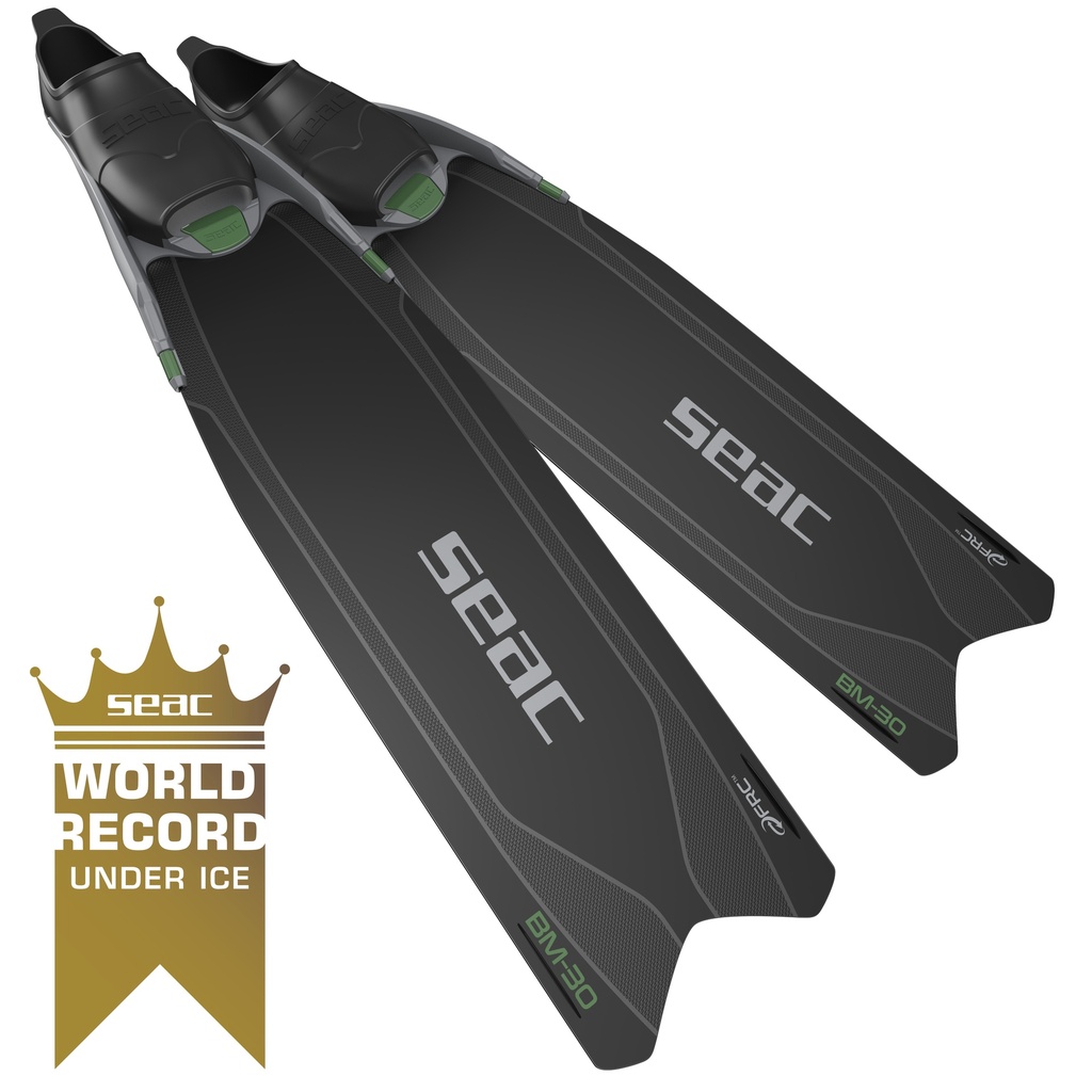 [71-56NV/36-38] SEAC Fins  Bm30 Black/Green 36/38
