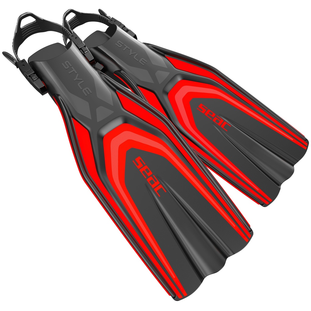 SEAC Open Heel Fin Style Red L/XL