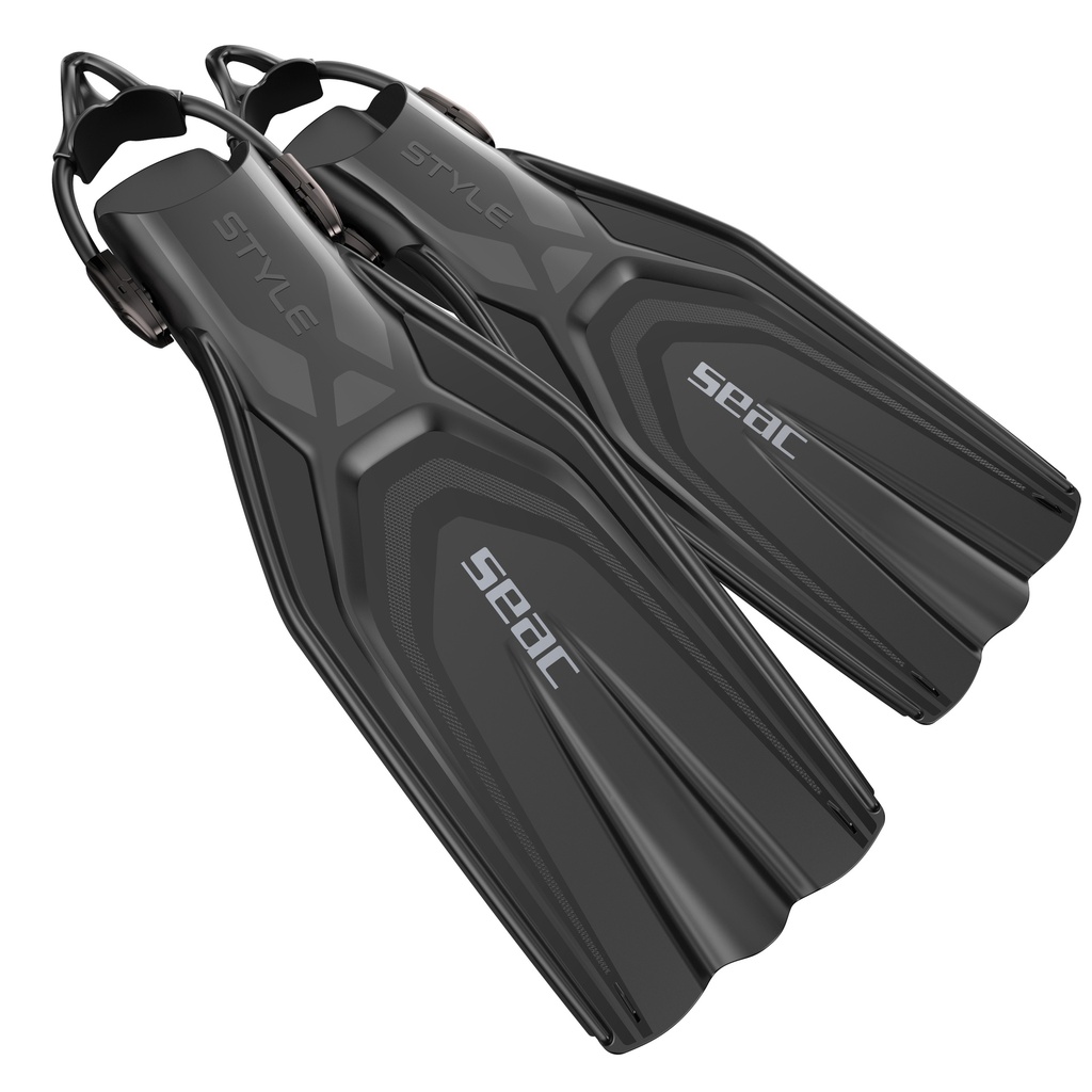 SEAC Open Heel Fin Style Sling Strap Black S/M