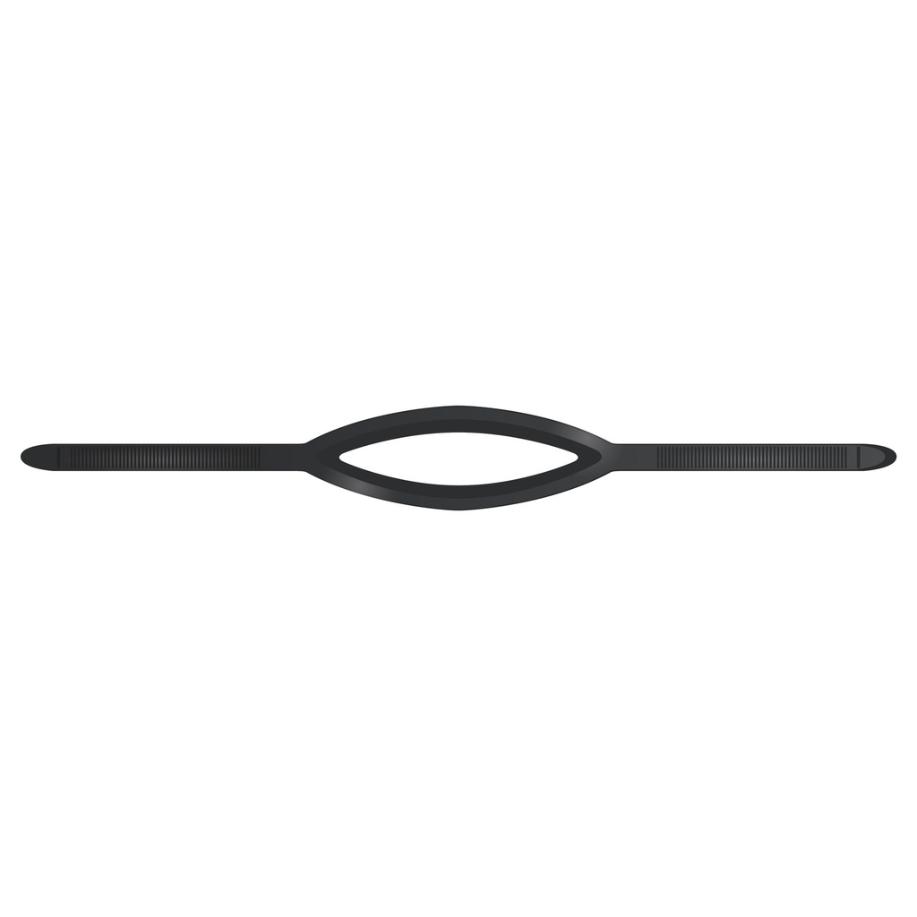 [78-21] SEAC Mask Strap Slt 16 mm. Black