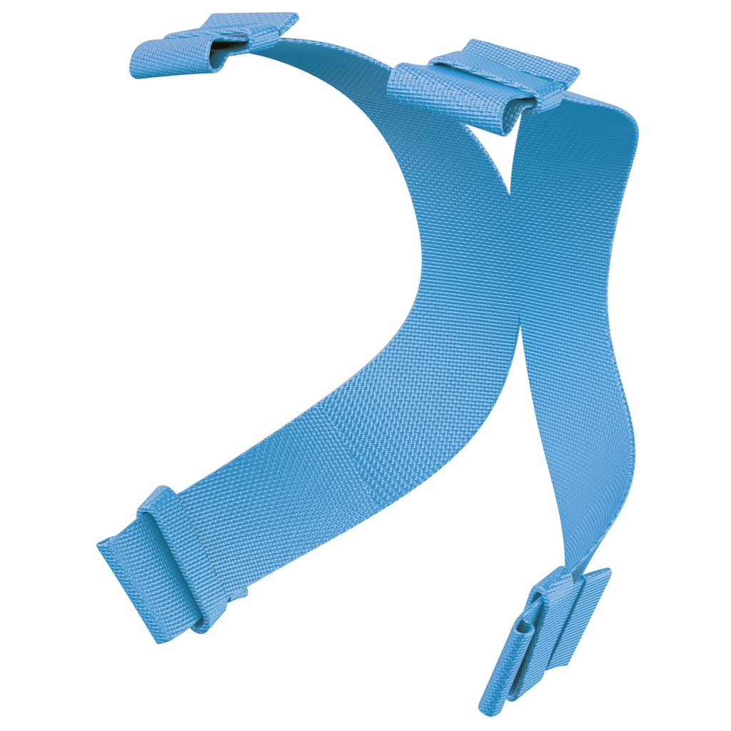 SEAC Elastic Full-Face Mask Fabric Strap Lightblue