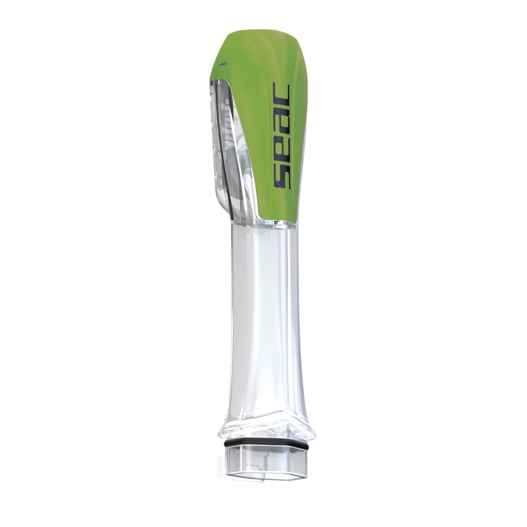 [172-18TL] SEAC Full Face Mask Snorkel W/Valve  Transp/Lime