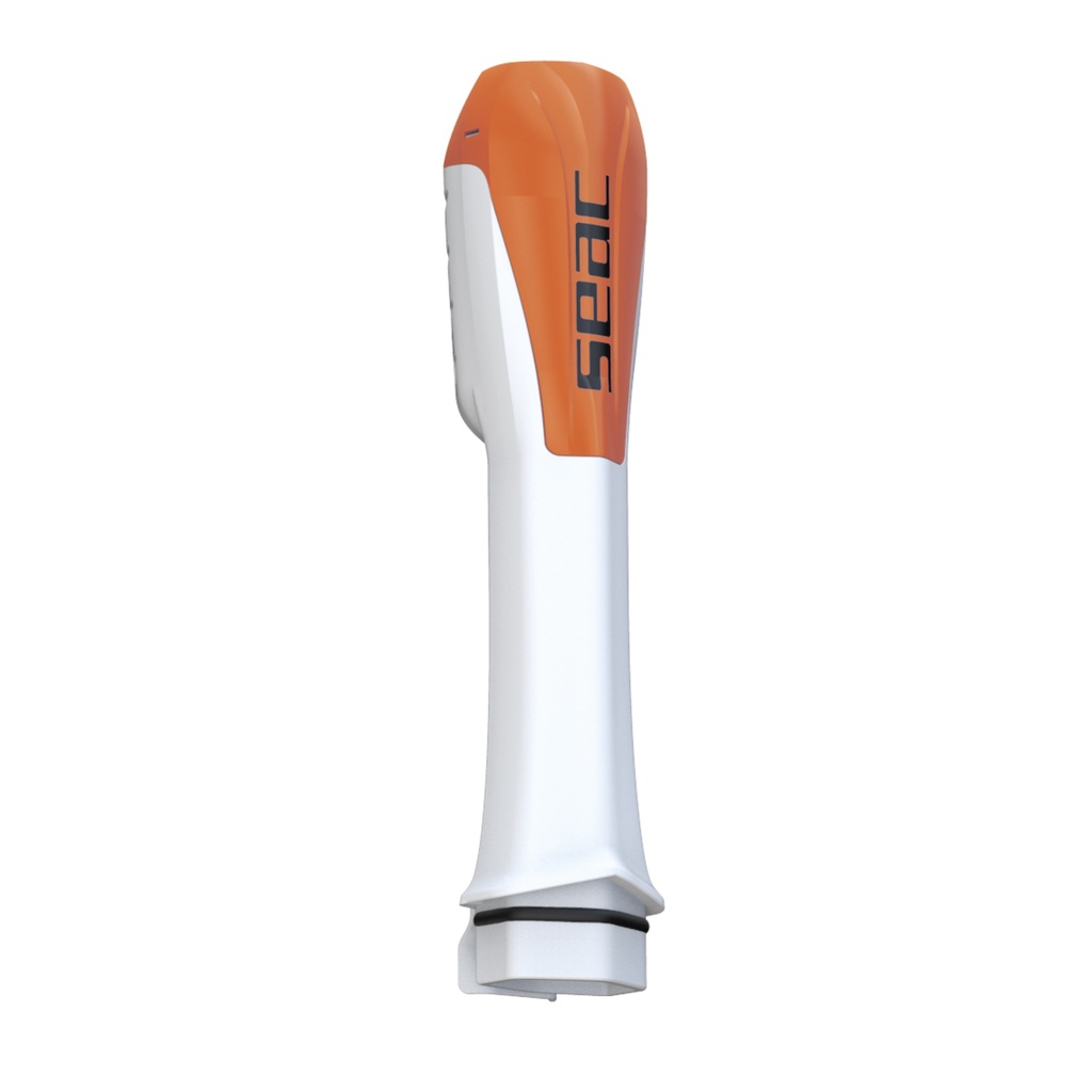 [172-18WO] SEAC Full Face Mask Snorkel W/Valve  White  / Orange