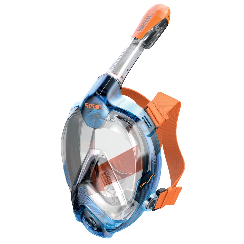 [170-14BO/SLT] SEAC Full Face Snorkeling Mask Fun XS/S Slt/Fu Blue/Orange