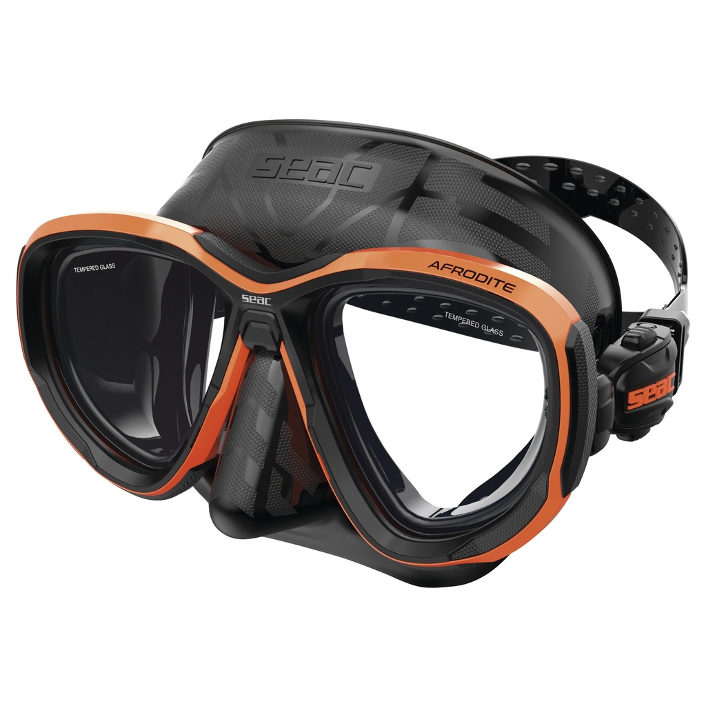 SEAC Afrodite Asian Fit Mask S/Bl Orange