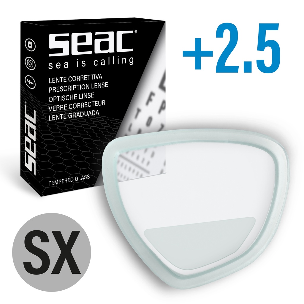SEAC Lens Left Italia/Symbol +2,5