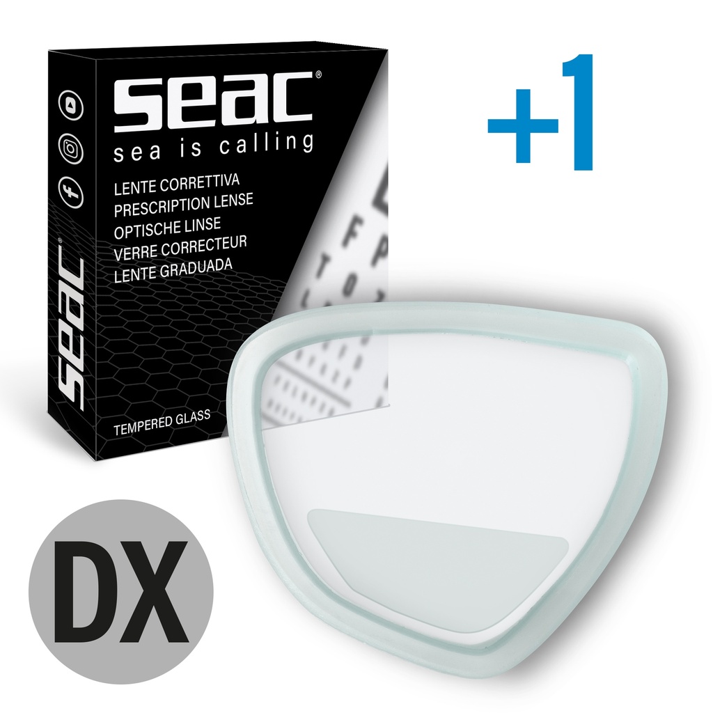 [80-15D/+1,0] SEAC Lens Right Italia/Symbol +1,0