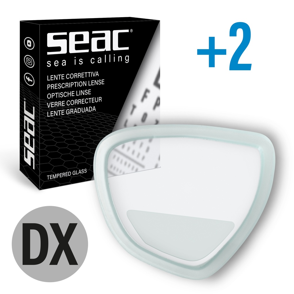 [80-15D/+2,0] SEAC Lens Right Italia/Symbol +2,0