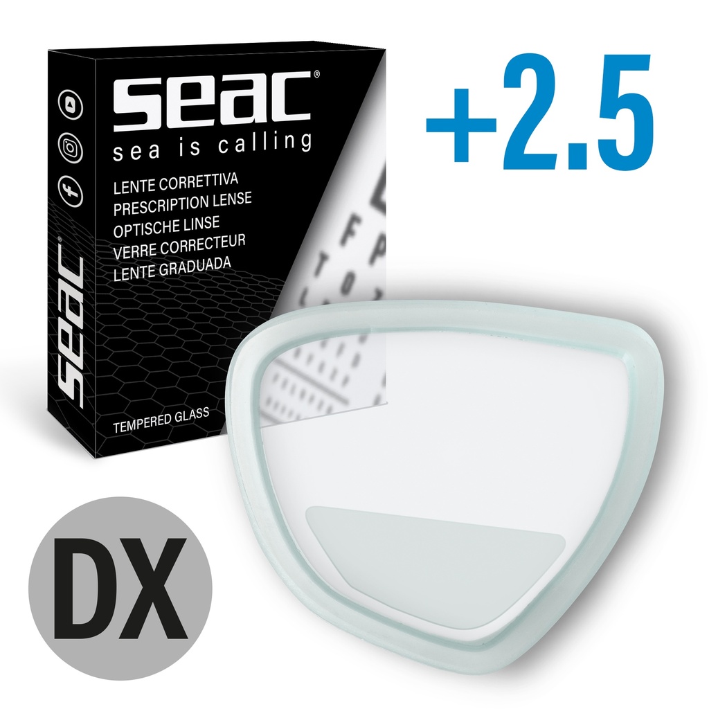 SEAC Lens Right Italia/Symbol +2,5