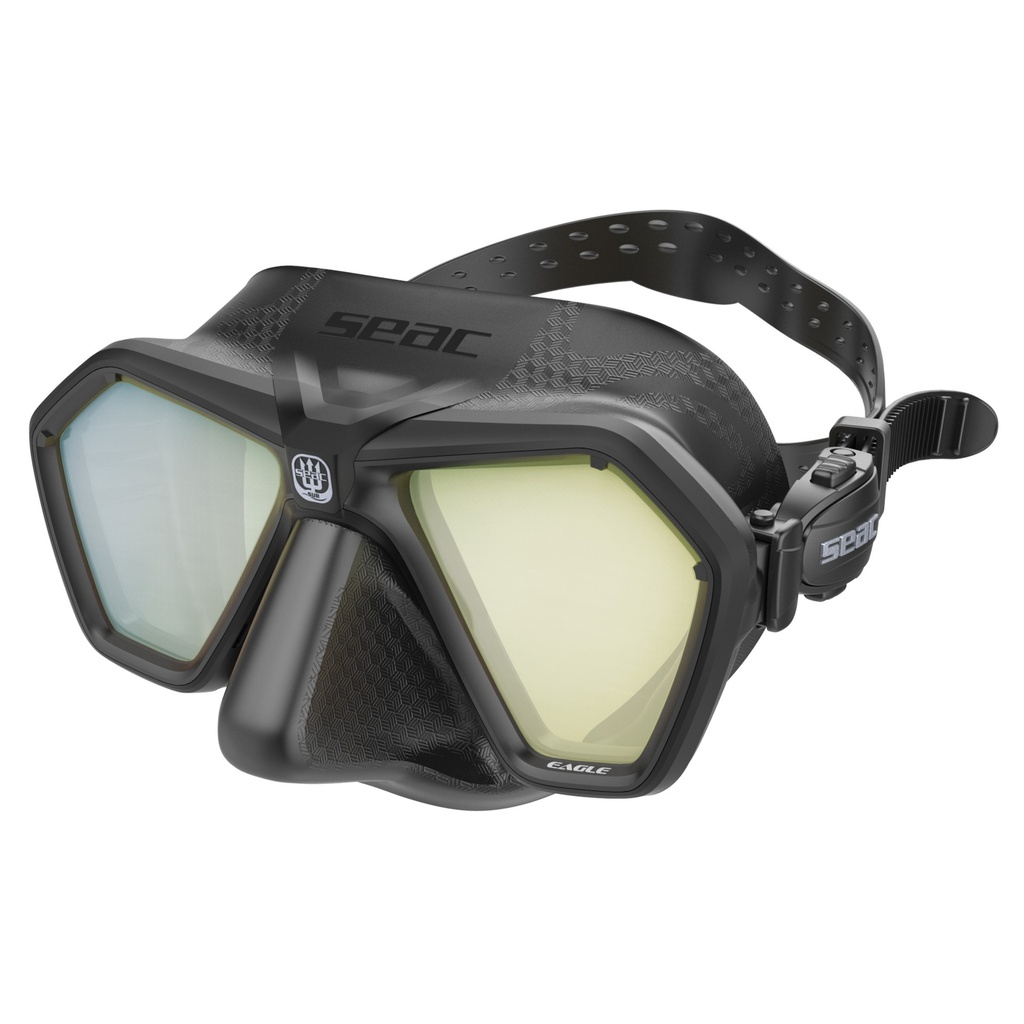 [75-66NY/SBL-LS] SEAC Mask  Eagle S/Bl Ls Black/Yellow