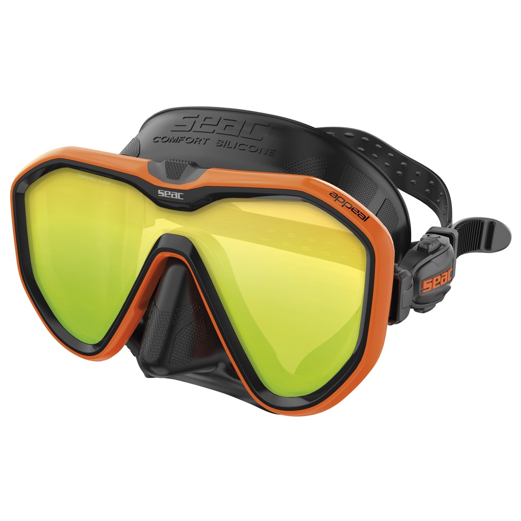 SEAC Mask Appeal Asian Fit Mirrored L.  S/Bl Orange