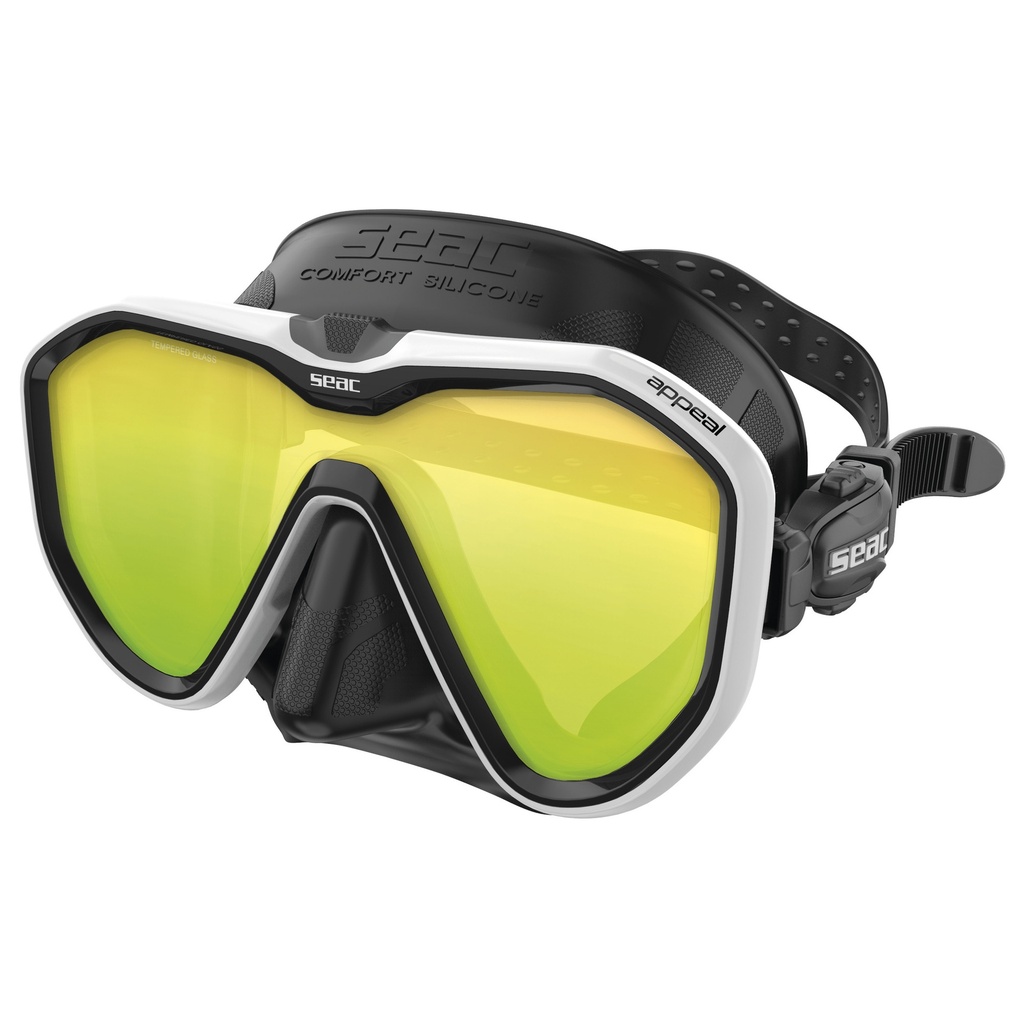 SEAC Mask Appeal Asian Fit Mirrored L.  S/Bl White