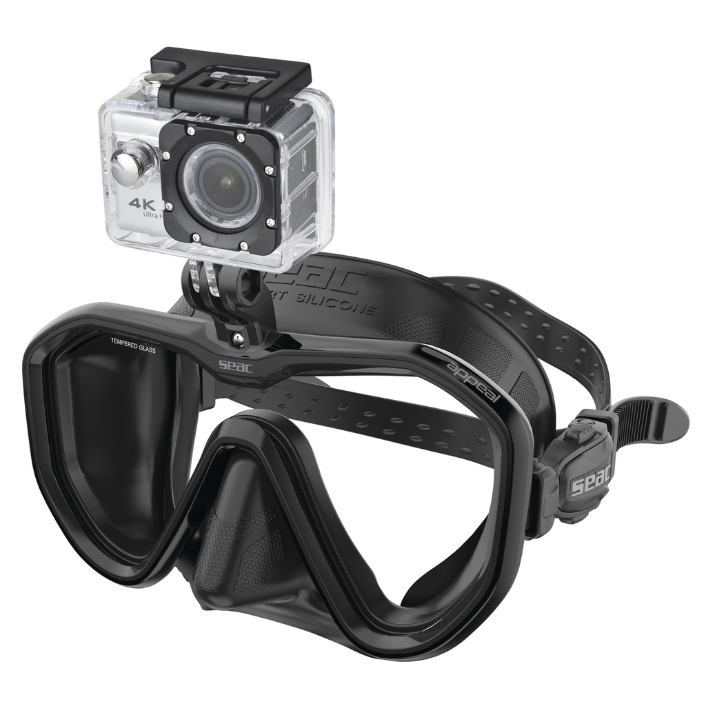 [75-76N/SBL] SEAC Mask Appeal Pro Asian Fit S/Bl Black