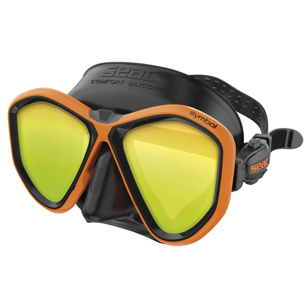 SEAC Mask Symbol Asian Fit Mirrored L.  S/Bl Orange