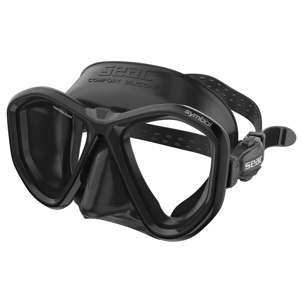 [75-72N/SBL] SEAC Mask Symbol Asian Fit S/Bl Black