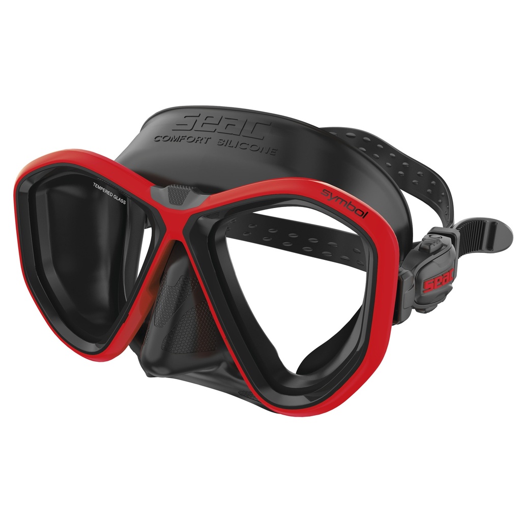[75-72R/SBL] SEAC Mask Symbol Asian Fit S/Bl Red