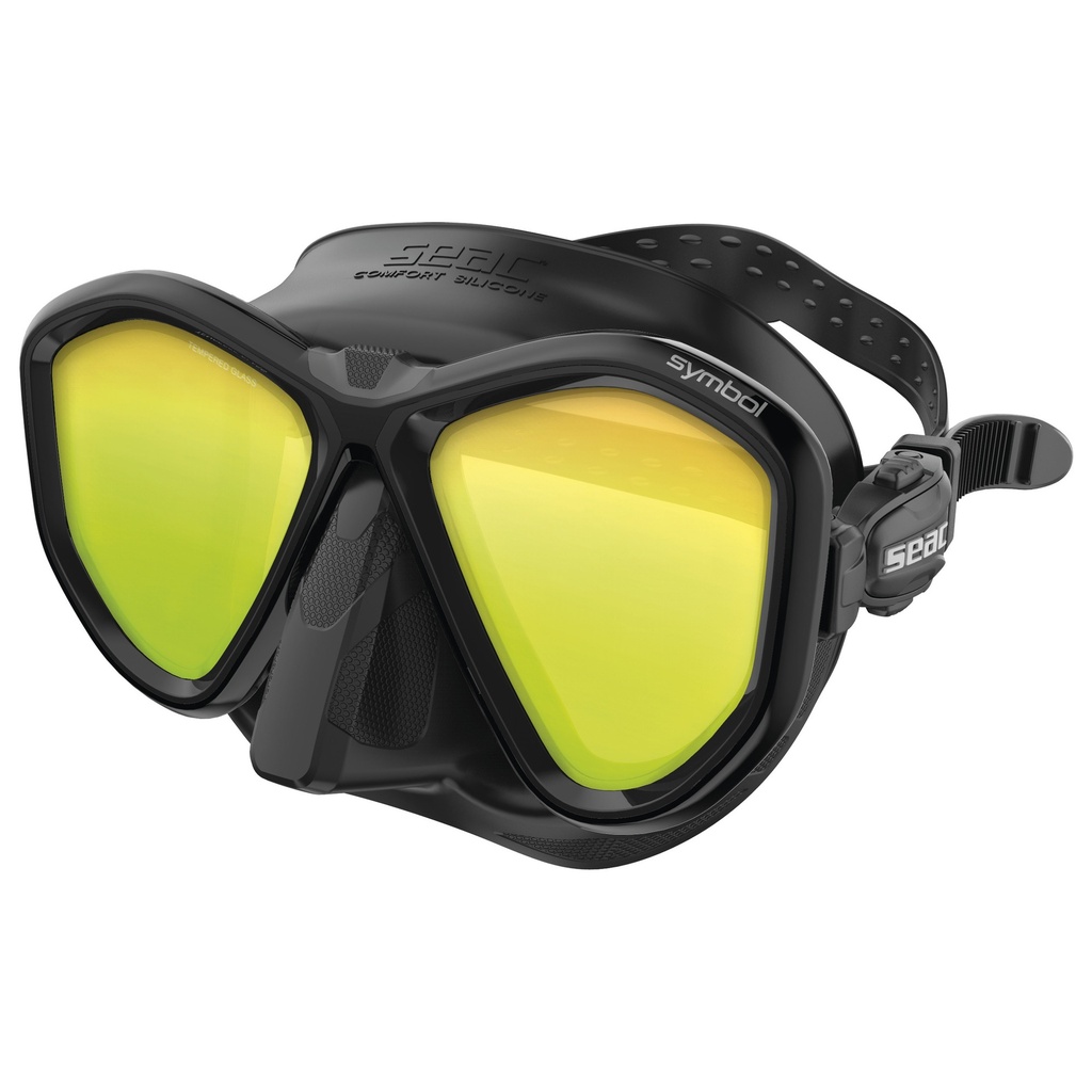 SEAC Mask Symbol Mirrored L.  S/Bl Black