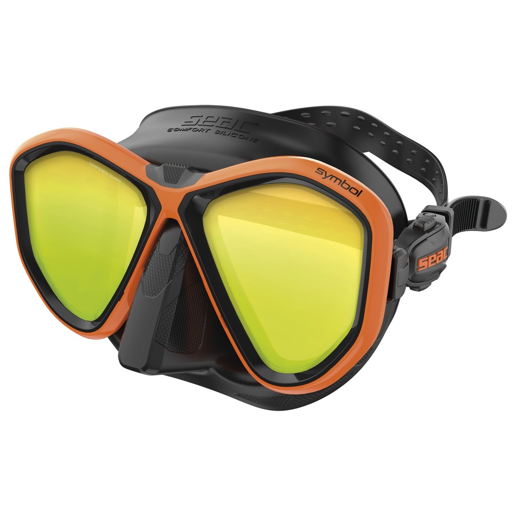 [75-70O/SBL-LS] SEAC Mask Symbol Mirrored L.  S/Bl Orange