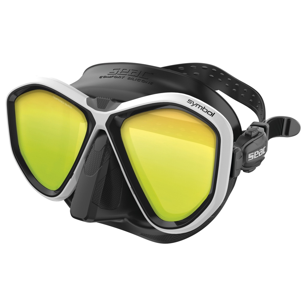 [75-70W/SBL-LS] SEAC Mask Symbol Mirrored L.  S/Bl White