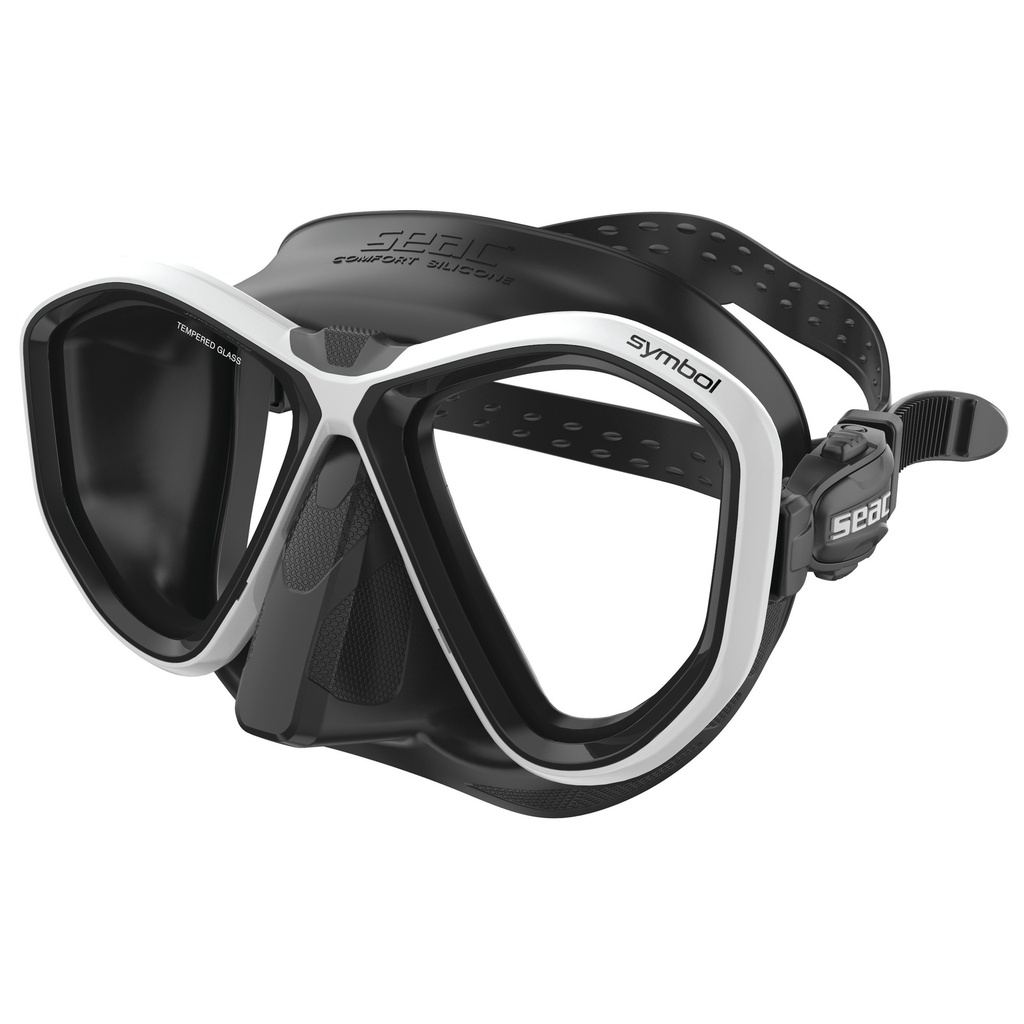 SEAC Mask Symbol S/Bl White