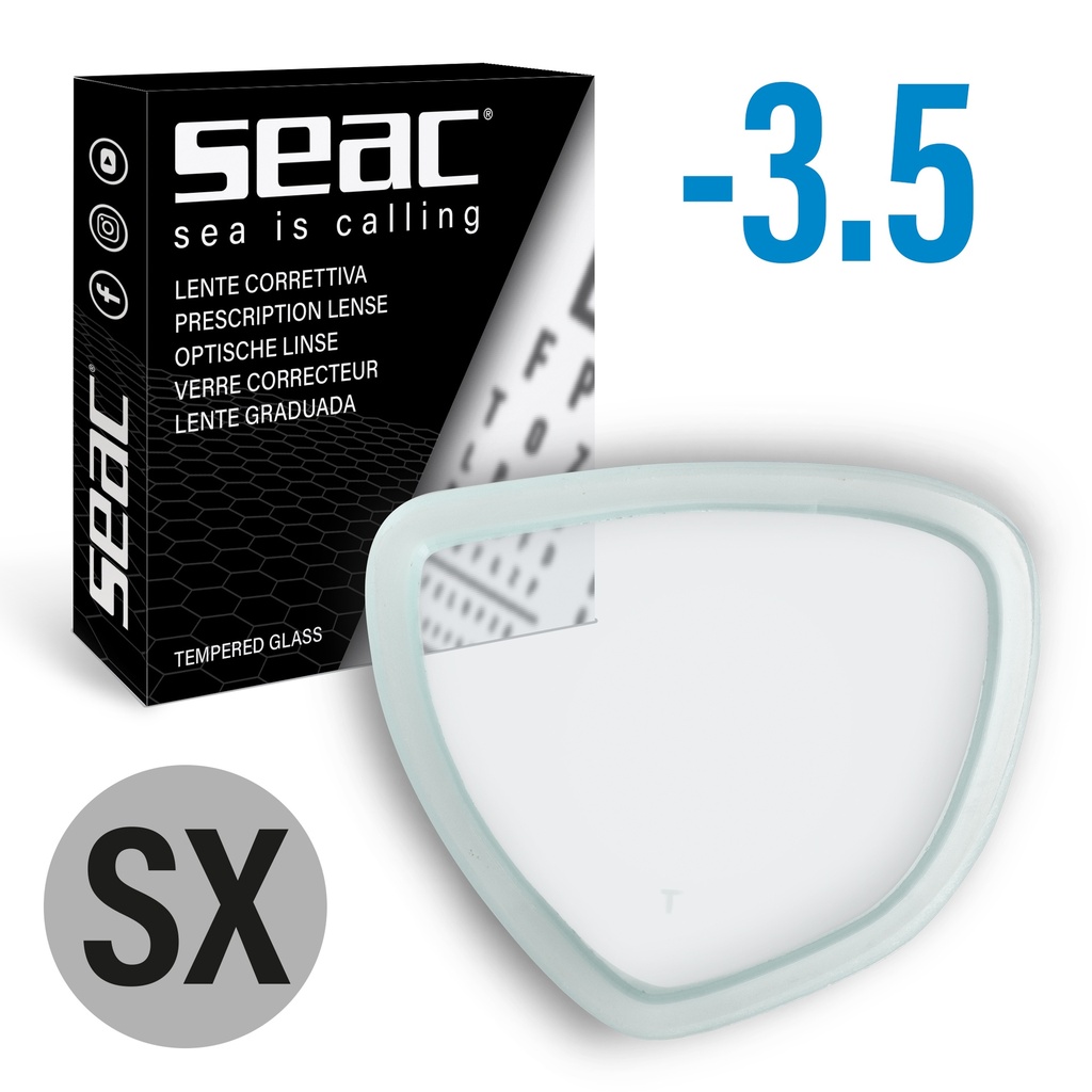 SEAC Optical Lens  - Left-   Eagle -3,5 D.