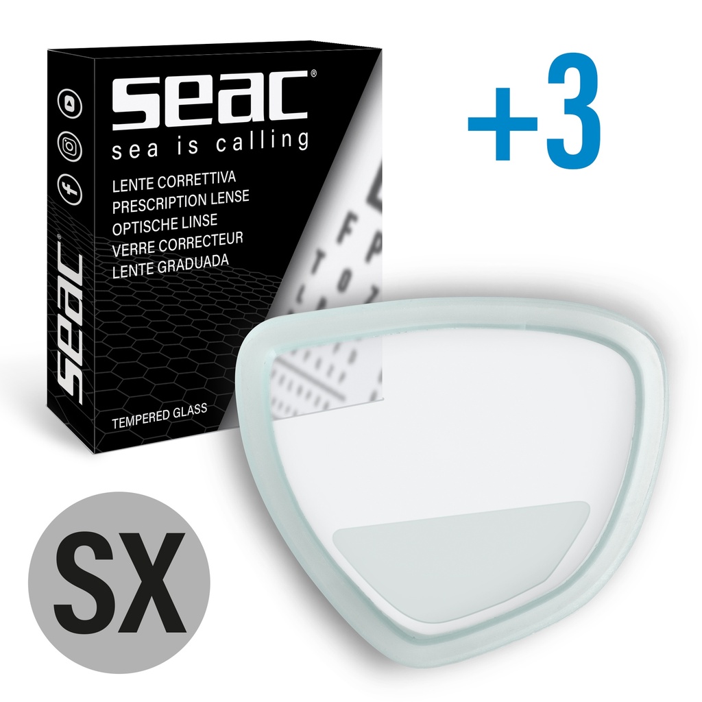 SEAC Optical Lens  - Left-   Eagle +3,0 D.