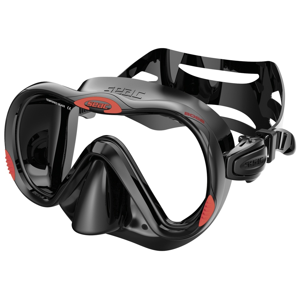 [75-83NR/SBL] SEAC Mask  Boss S/Bl Black/Red