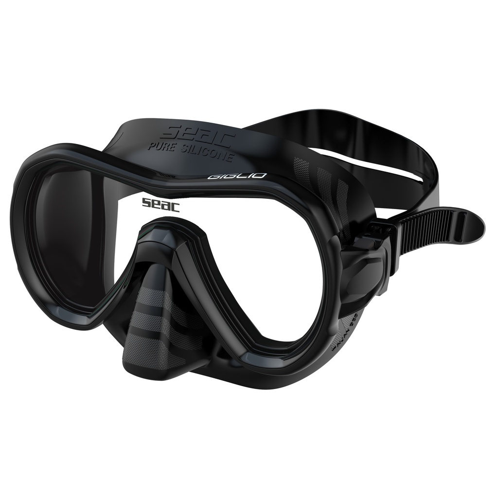[75-47N/SBL] SEAC Mask Giglio S/Bl Black