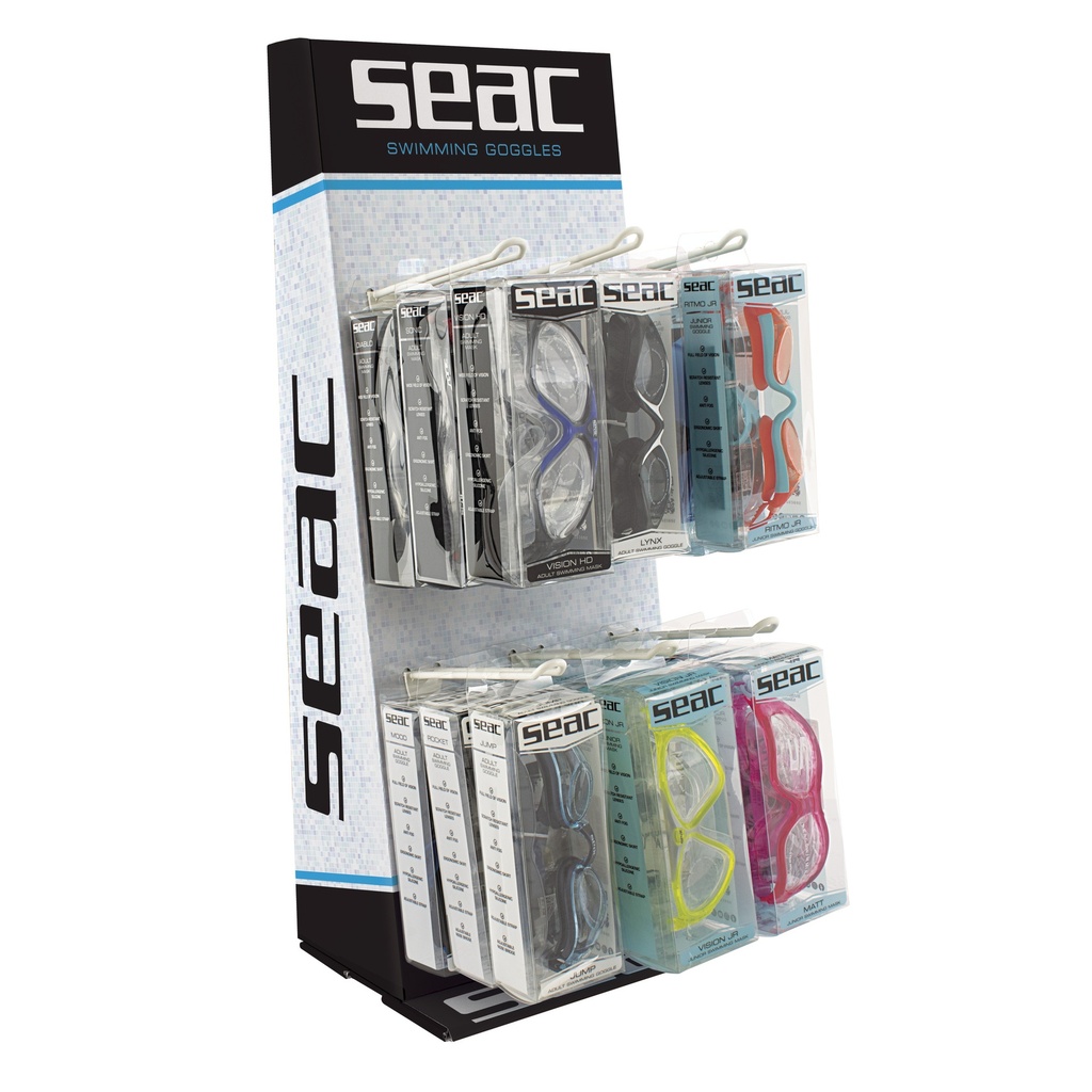 SEAC Swim Goggles Display
