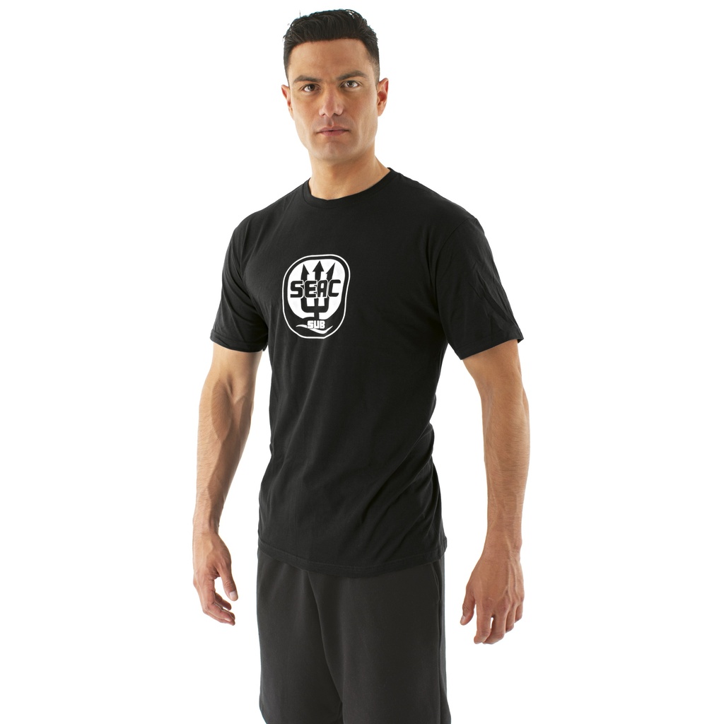 [300-29N/M] SEAC T-Shirt Man Trident M/C 2022 Black M