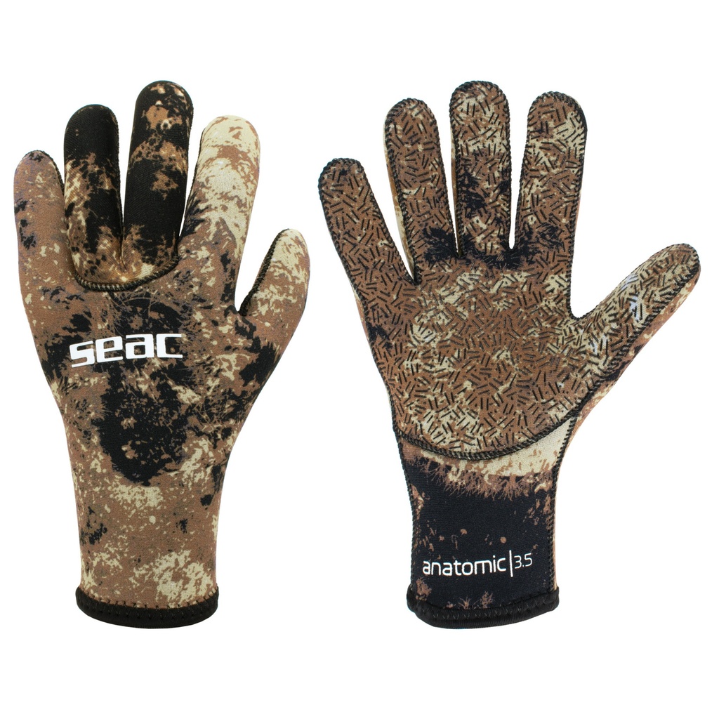 [16-3/XL] SEAC Gloves Anatomic Camo Brown 3,5 XL