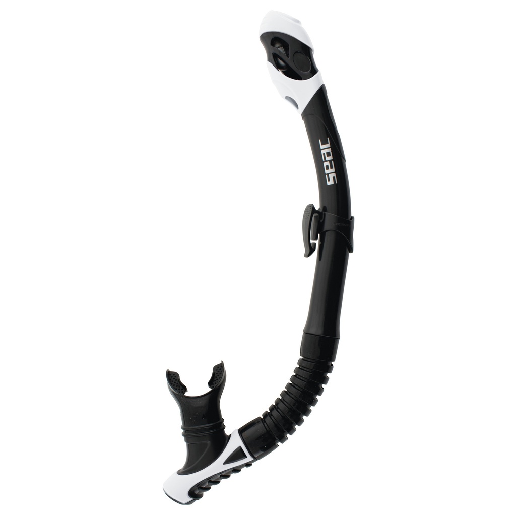 [84-38W/SBL] SEAC Reverse Dry Snorkel S/Bl White