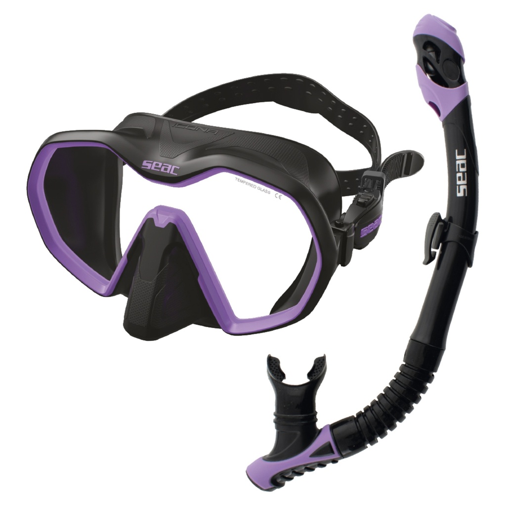 [89-96NLL] SEAC Set Bis Icona + Reverse Dry S/Bl Black/Lilac