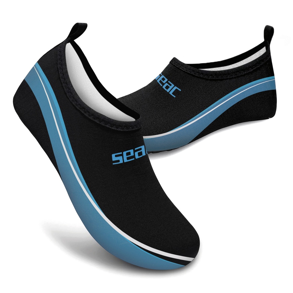 [150-21N/39] SEAC Beach Shoes Smile Black 39