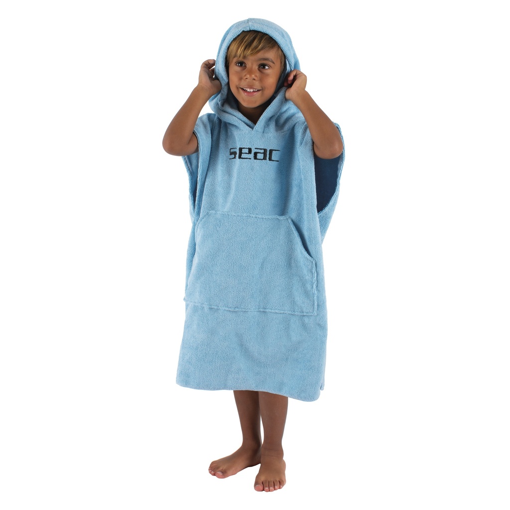 [152-105AZ/85-120] SEAC Junior Poncho Light Blue H 85-120 Cm