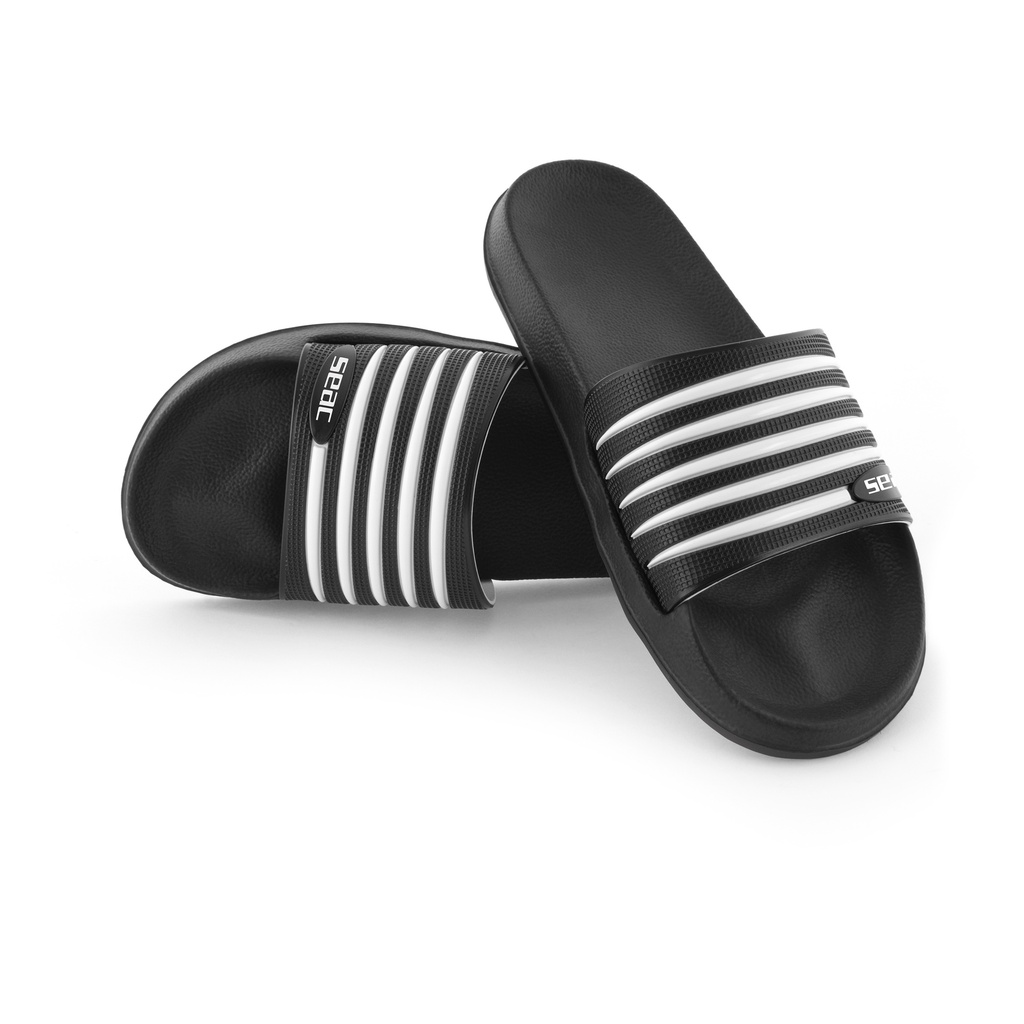 [150-19WN/40] SEAC Slippers  Zebra White/Black  40