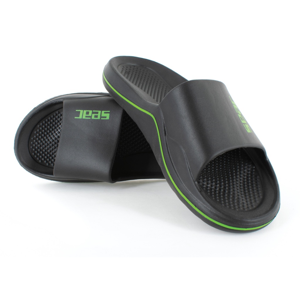 [150-16NL/40] SEAC Slippers Caya Black/Lime 40