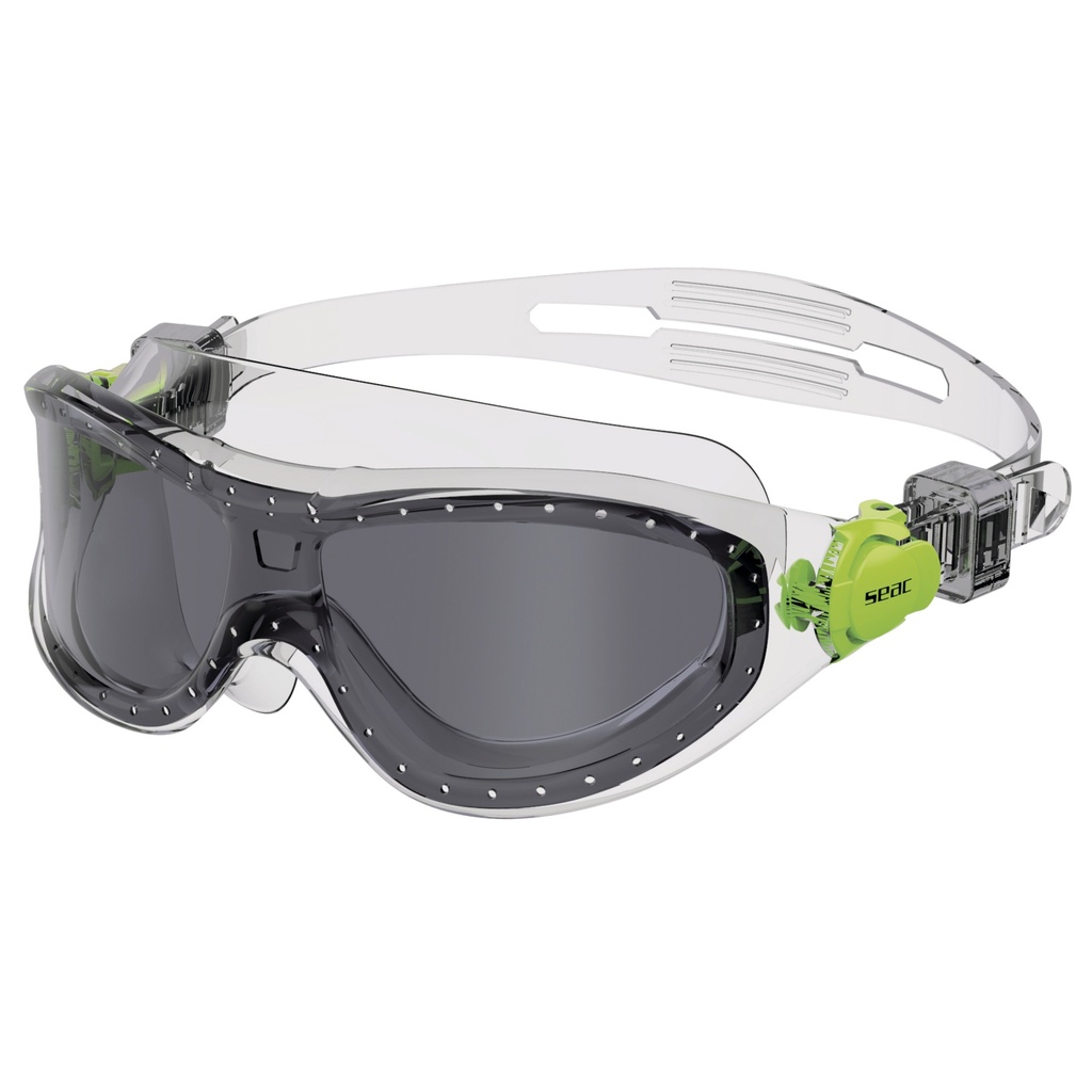 [152-40T/LF] SEAC Swimming Googles Matt Clear Dk Lens