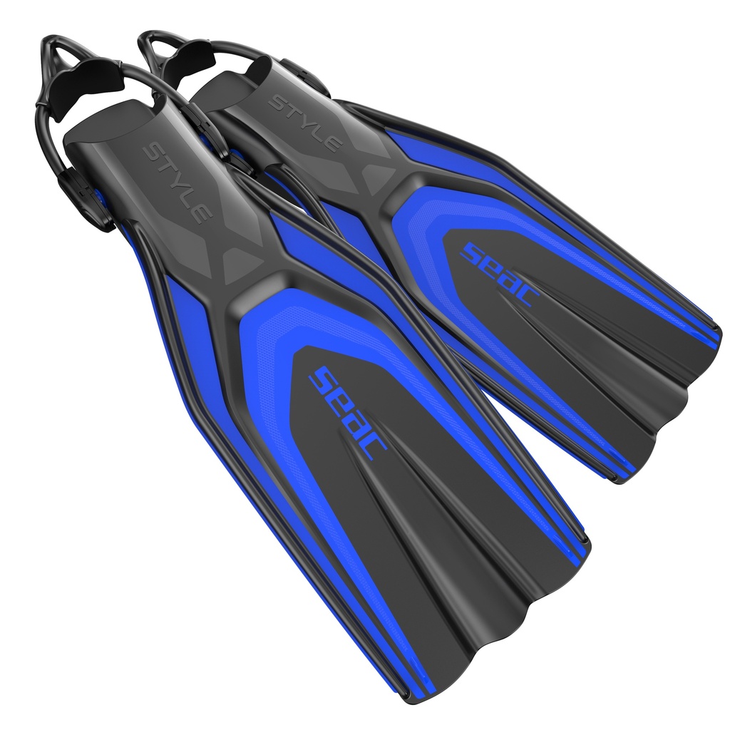 SEAC Open Heel Fin Style Sling Strap Blue