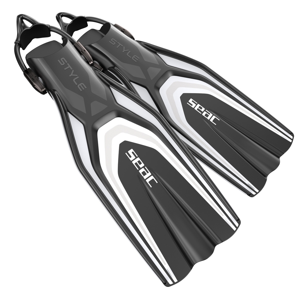 SEAC Open Heel Fin Style Sling Strap White