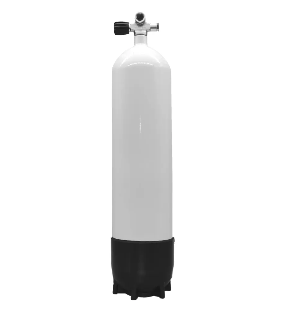 10L, 300 bar steel cylinder, complete