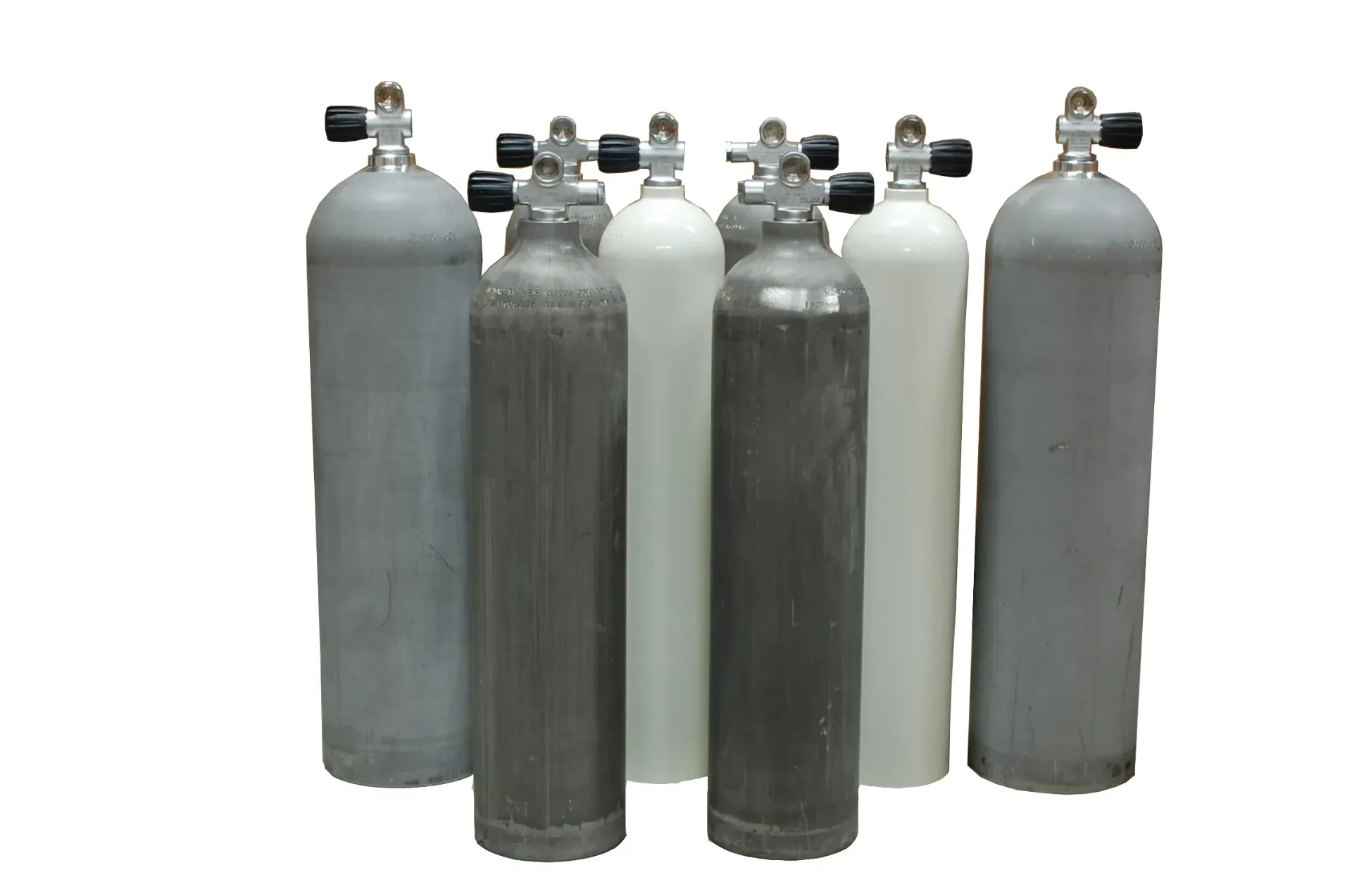 Faber 10L/200 bar hot dipped  steel cylinder, complete
