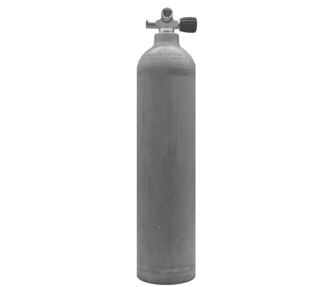 MES 7 L alu cylinder natural with valve 12544RE