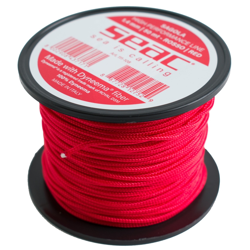 [111-108] SEAC Dyneema 1.4mm - 50Mt Red