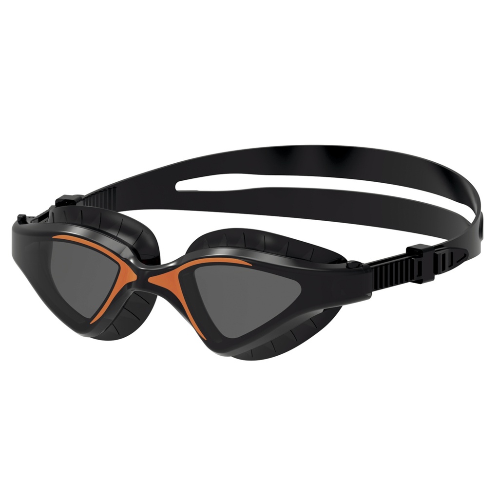 SEAC Swimming Googles Lyn Black Orange-Dark Lenses
