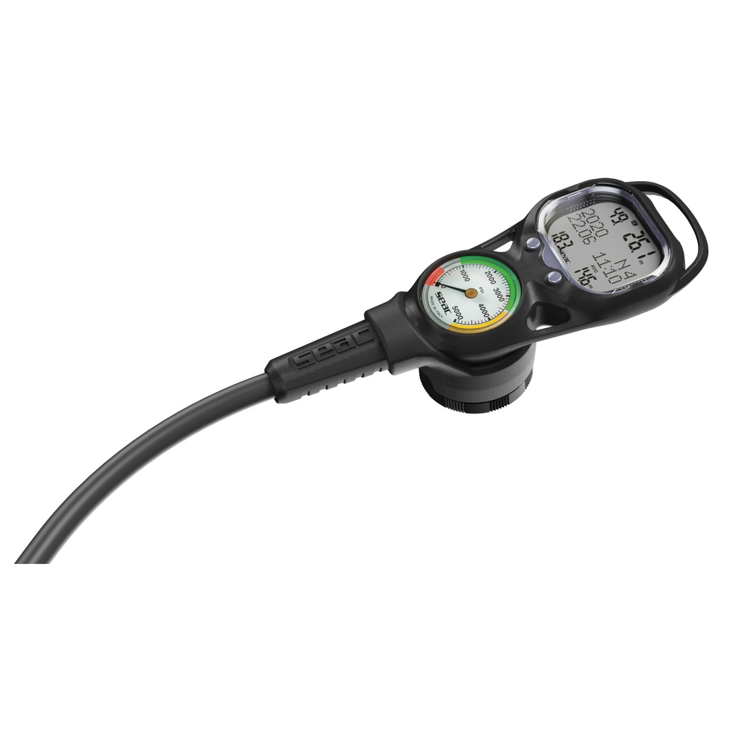[160-16] SEAC Consolle Screen Black + Pressure Gauge  Psi + Compass